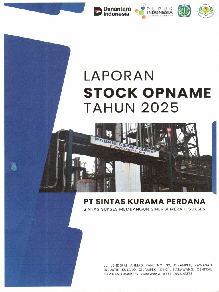 Laporan Stock Opname Tahun 2025 Fix | PDF