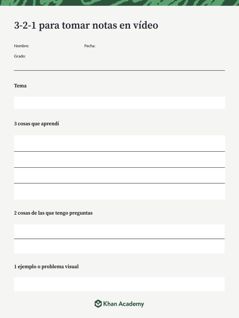 Guía Para Tomar Notas en Videos | PDF