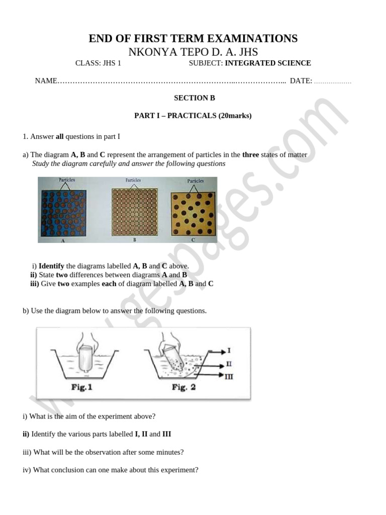 Science Form 1 | PDF | Cell (Biology) | Water