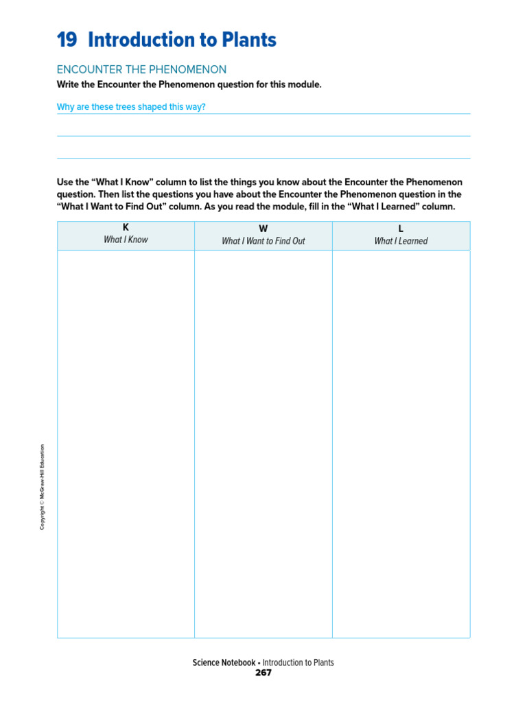 Science Notebook Answer Key_ Plant Evolution and Diversity | PDF ...