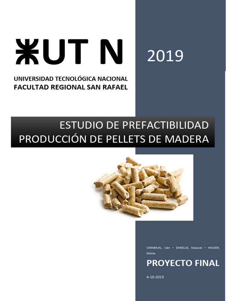 1-Proyecto Final - Pellets de Madera | PDF | Energía renovable | Residuos