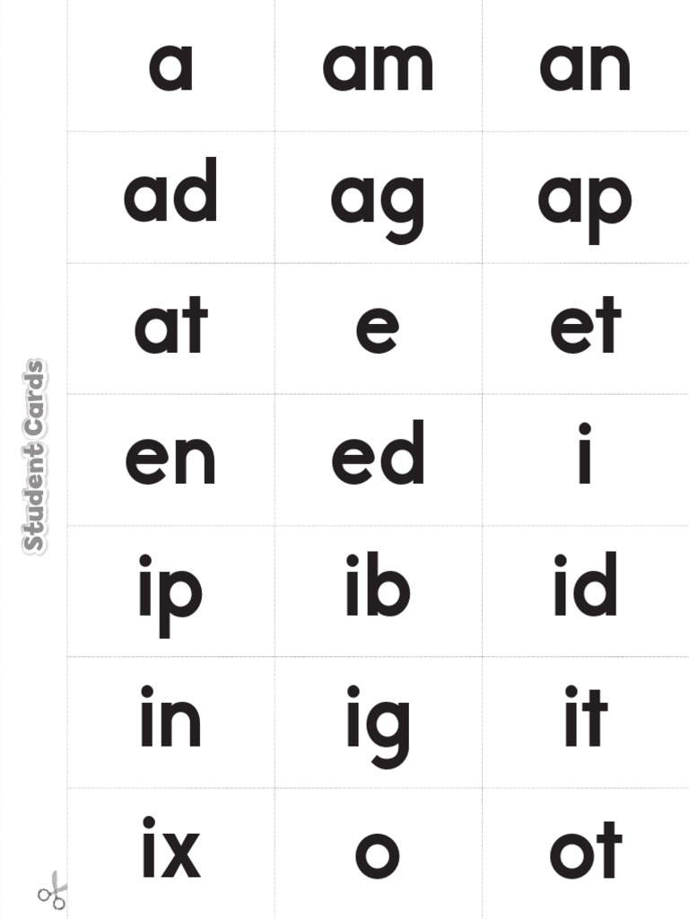 OPW 2 WB Letter Cards | PDF