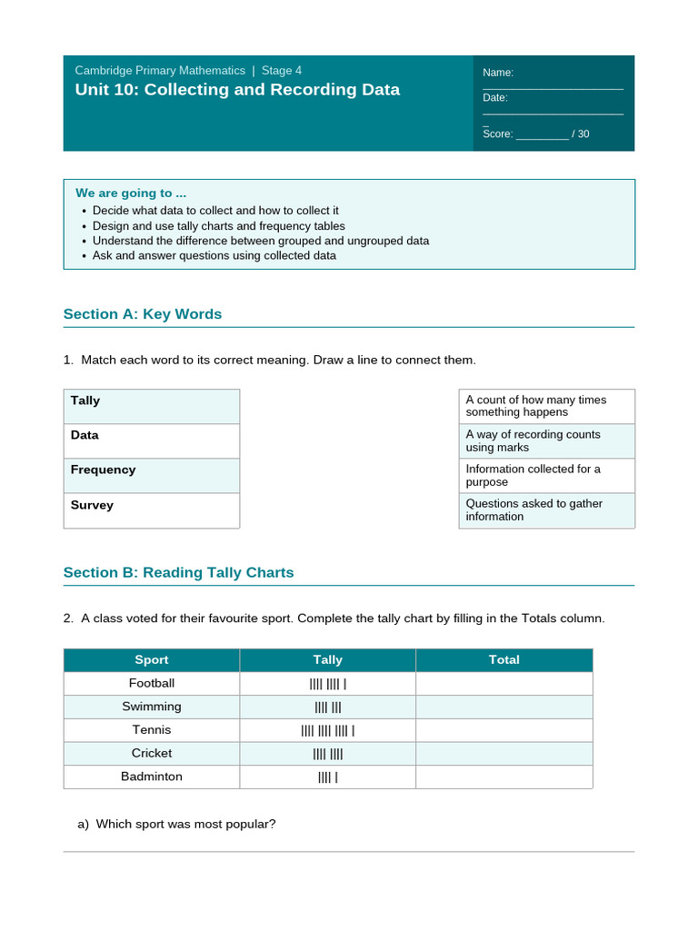 Unit10_Collecting_and_Recording_Data | PDF