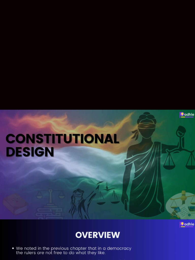 Constitution design easy notes class 10 | PDF
