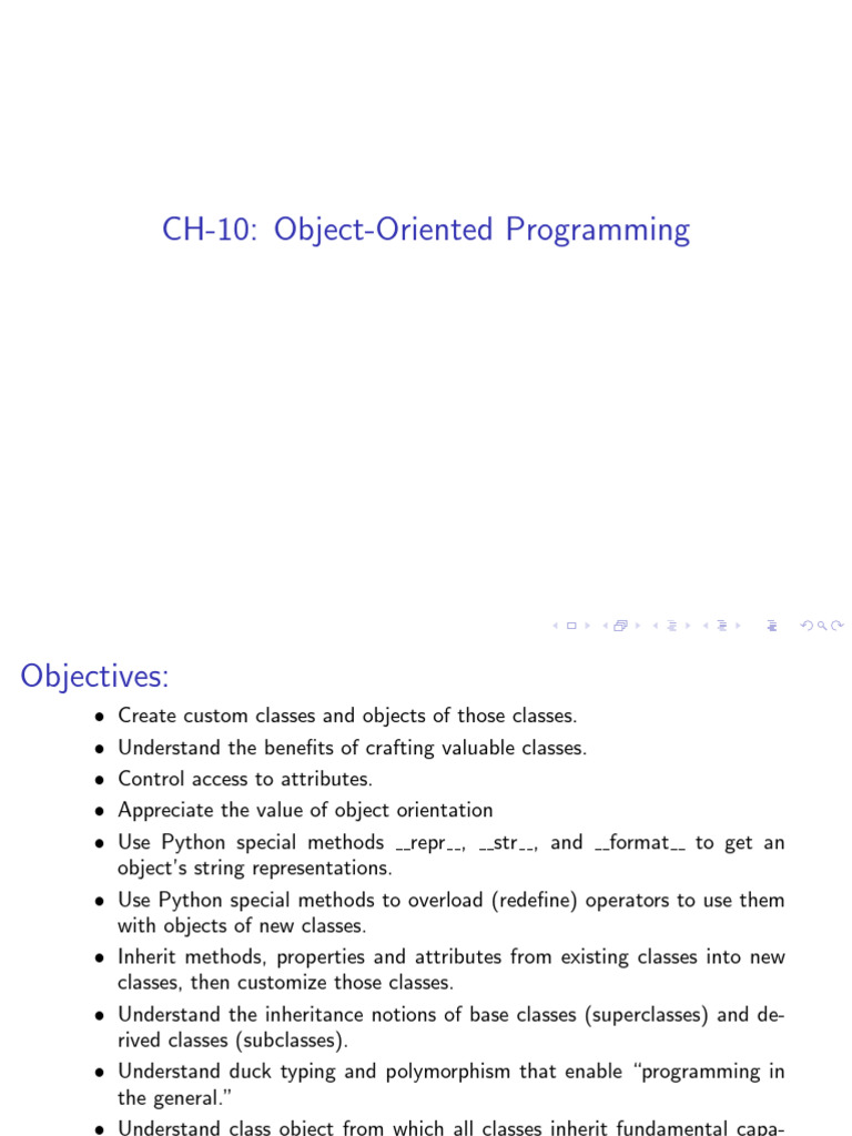 CH_10__OOP2 | PDF | Inheritance (Object Oriented Programming) | Method ...