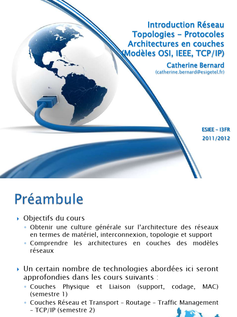 Cours_RE3R11_ESIEE_11_12_CBernard | PDF | Réseau informatique | Mise en ...