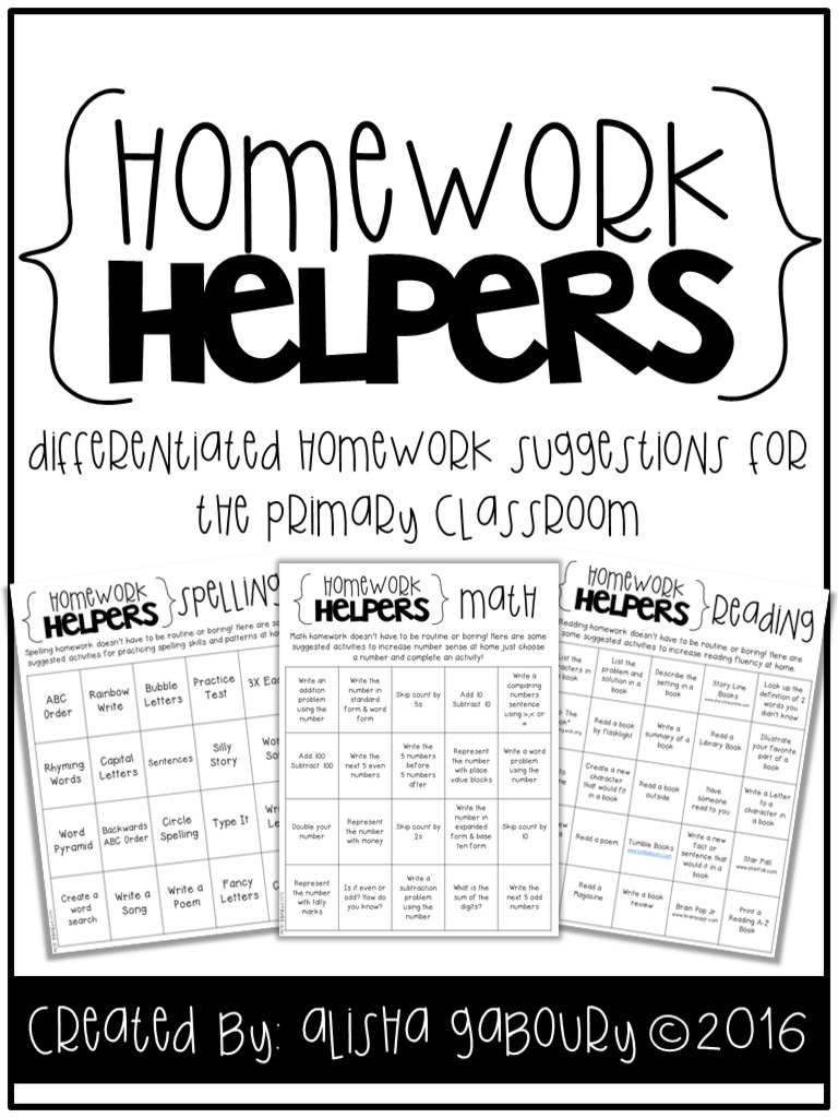 HomeworkHelpersFreebieReadingMathandSpelling-1 | PDF