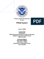 Privacy Pia Dhs Prism DHS Privacy Documents for Department-wide Programs 08-2012