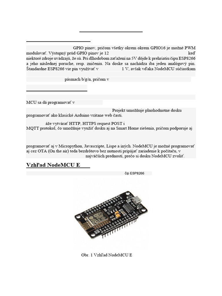 Node Mcu Popis 2 | PDF