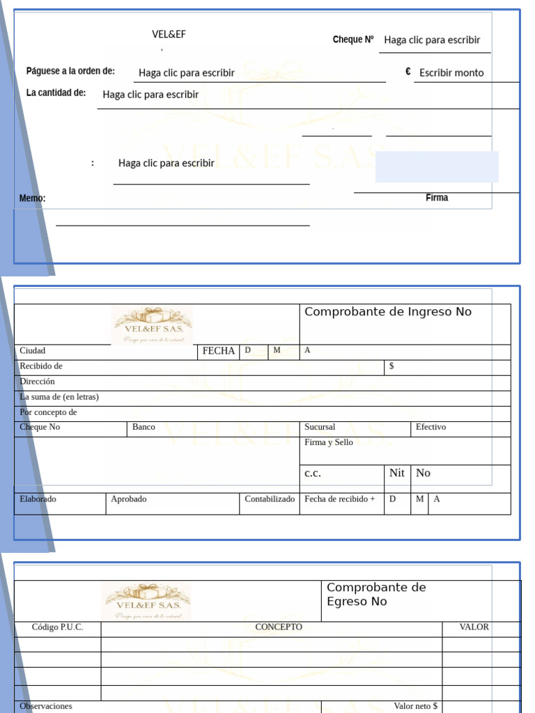 Formato de Cheque para Llenar en Word | PDF | Factura | Cheque
