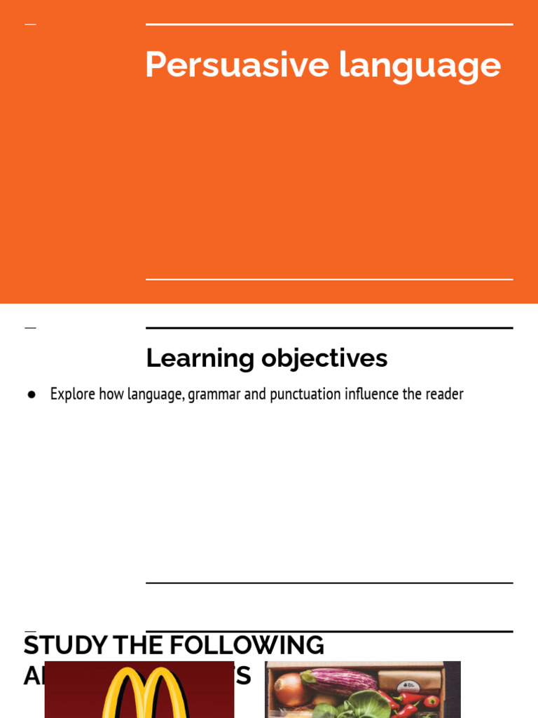 Persuasive Language | PDF
