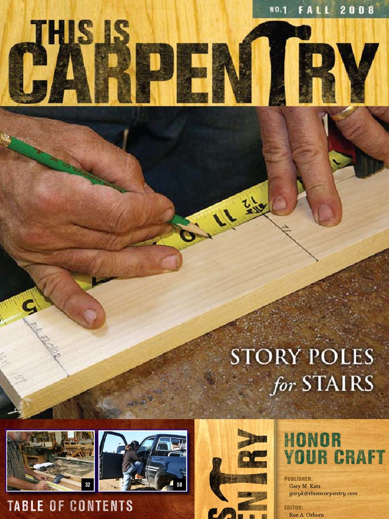 This Is Carpentry 01 Fall 2008 PDF Stairs