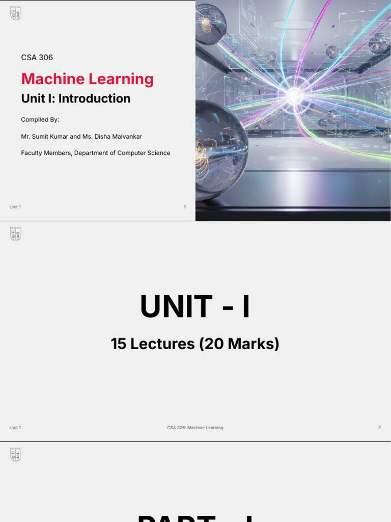 ML Unit 1 Fundamentals of Analytics and Statistics Final | PDF ...