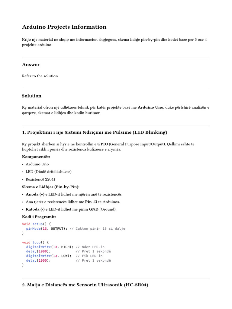 Gpai 20260303 Arduino Projects Information | PDF