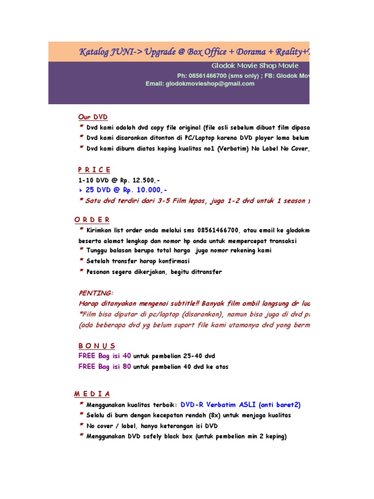 【有名人芸能人】 Movie Glodok - PDF | 08561466700-JUNI S K-POP・アジア