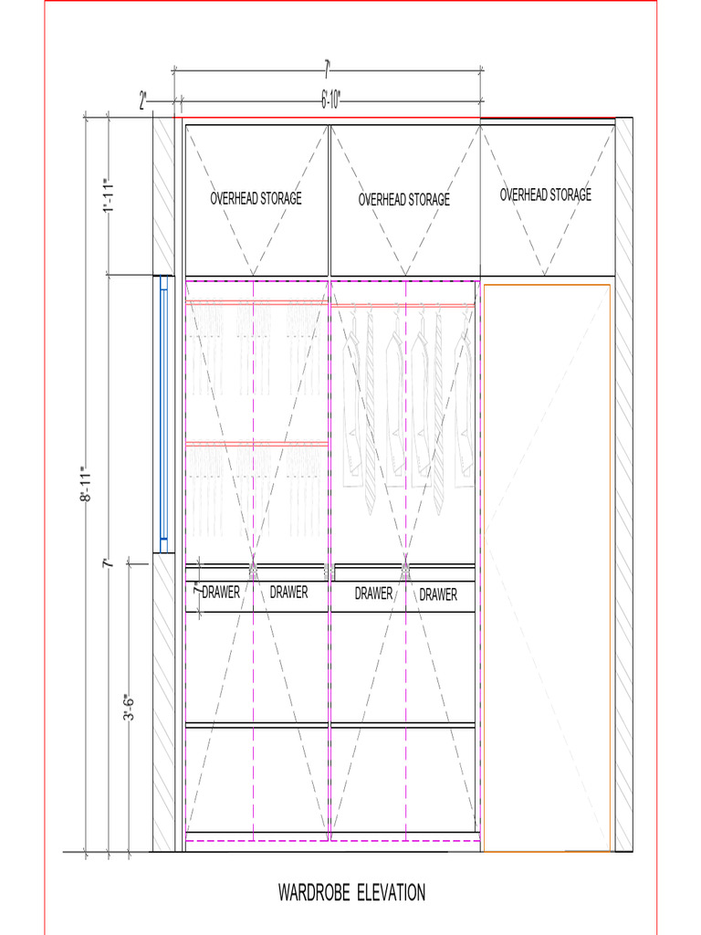 Wardobe Internal Design | PDF