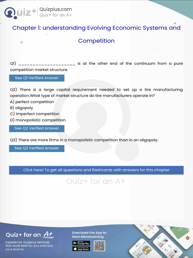 Is at the Other End of the Continuum From a Pure Competition Market ...