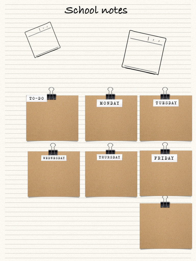 School Notes and Schedule | PDF