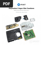 PS3 Super Slim Disassembly Guide | PDF | Play Station 3 | Play Station