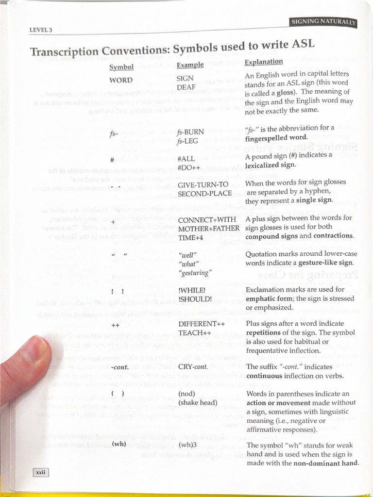 Transcription Convention (Gloss) | PDF