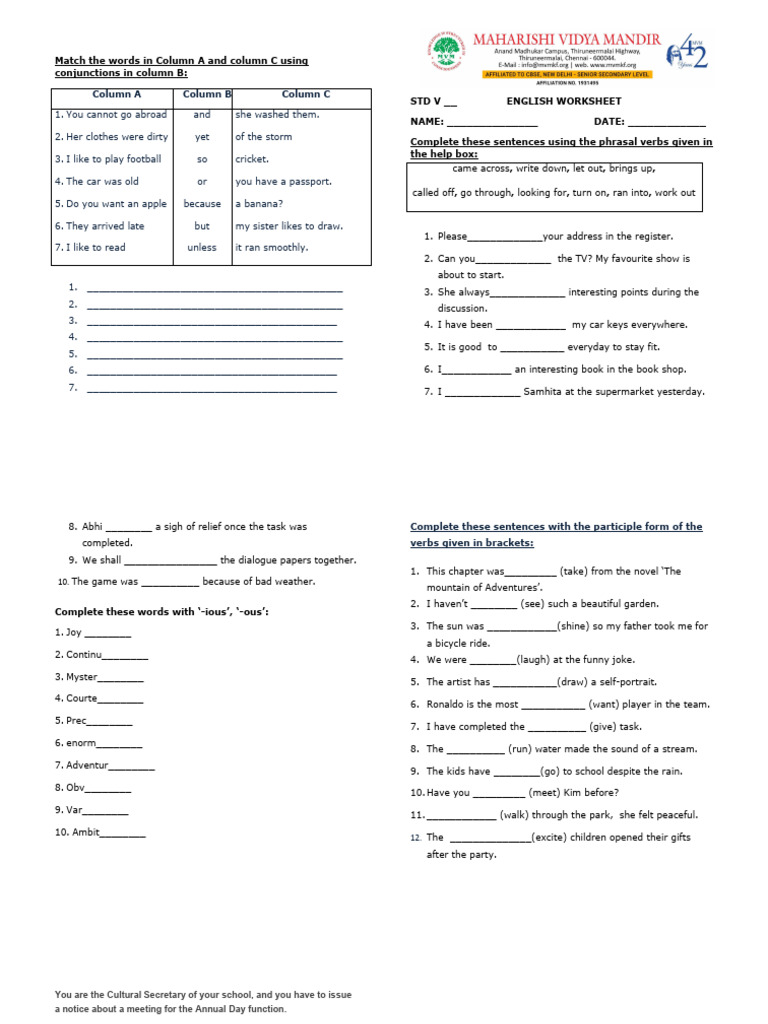 Parent PortalClass V_Revision Workheet | PDF | Volcano | Geology