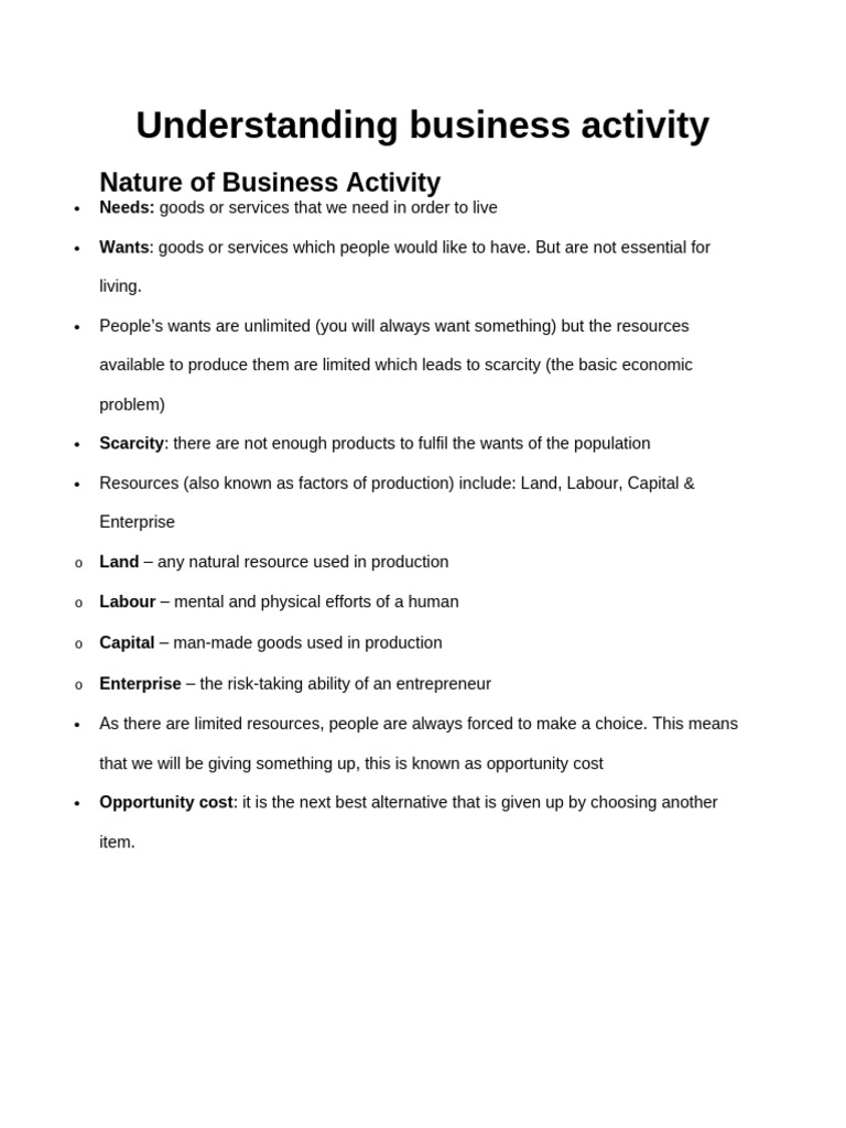 Understanding Business Activity | PDF | Franchising | Partnership