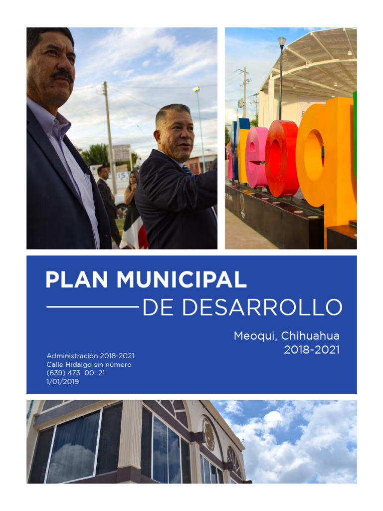 Plan Municipal de Desarrollo | PDF