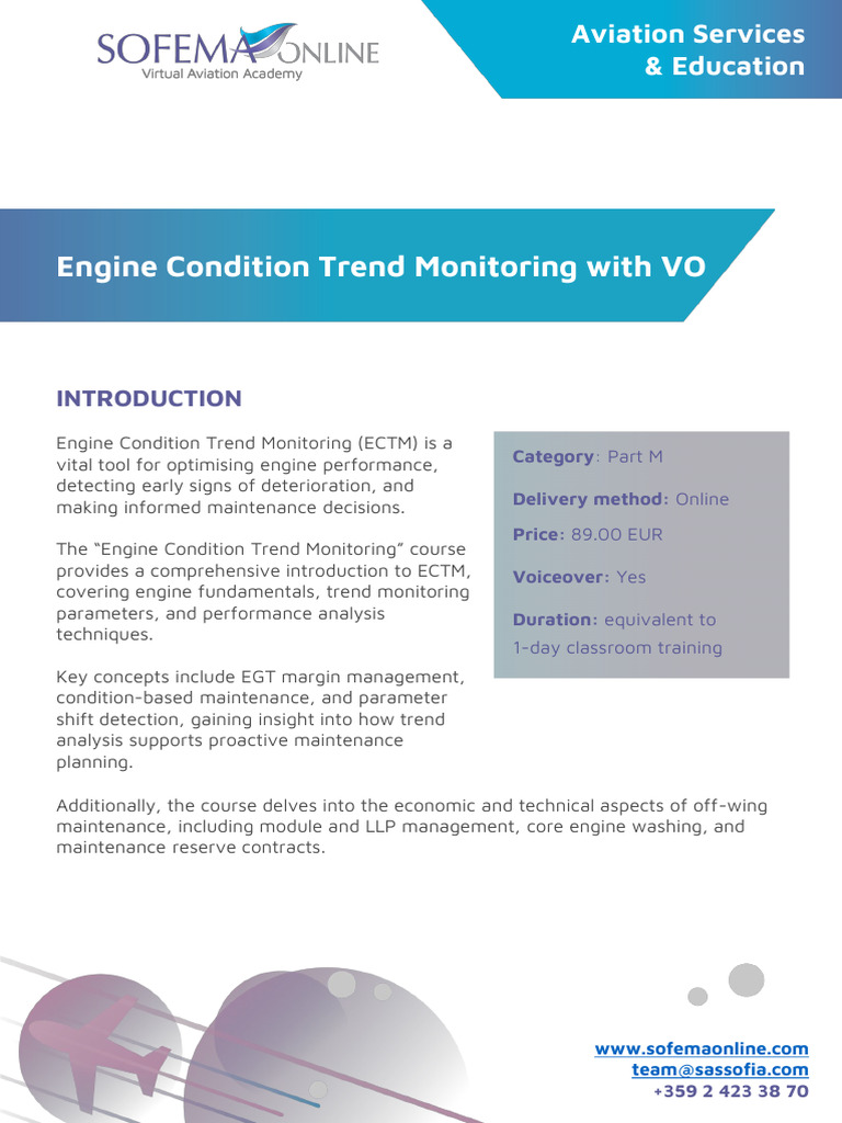 Engine Condition Trend Monitoring with VO | PDF | Reliability ...