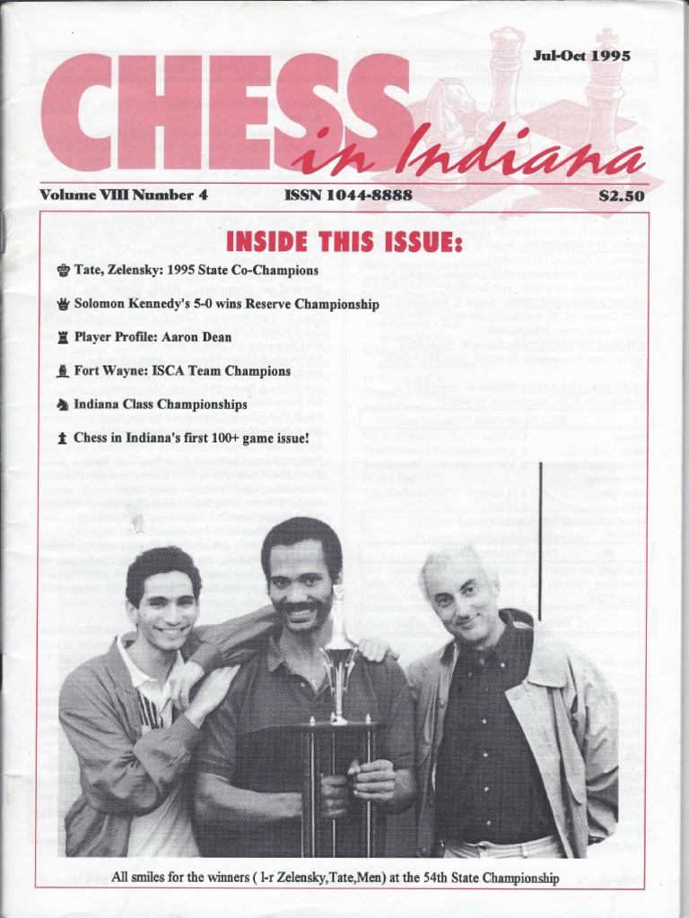 Chess in Indiana Vol VIII No. 4 Jul - Oct 1995 | PDF