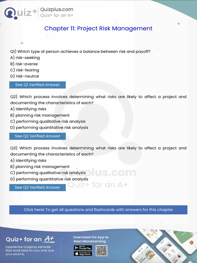 Which Type of Person Achieves a Balance Between Risk and Payoff | PDF ...