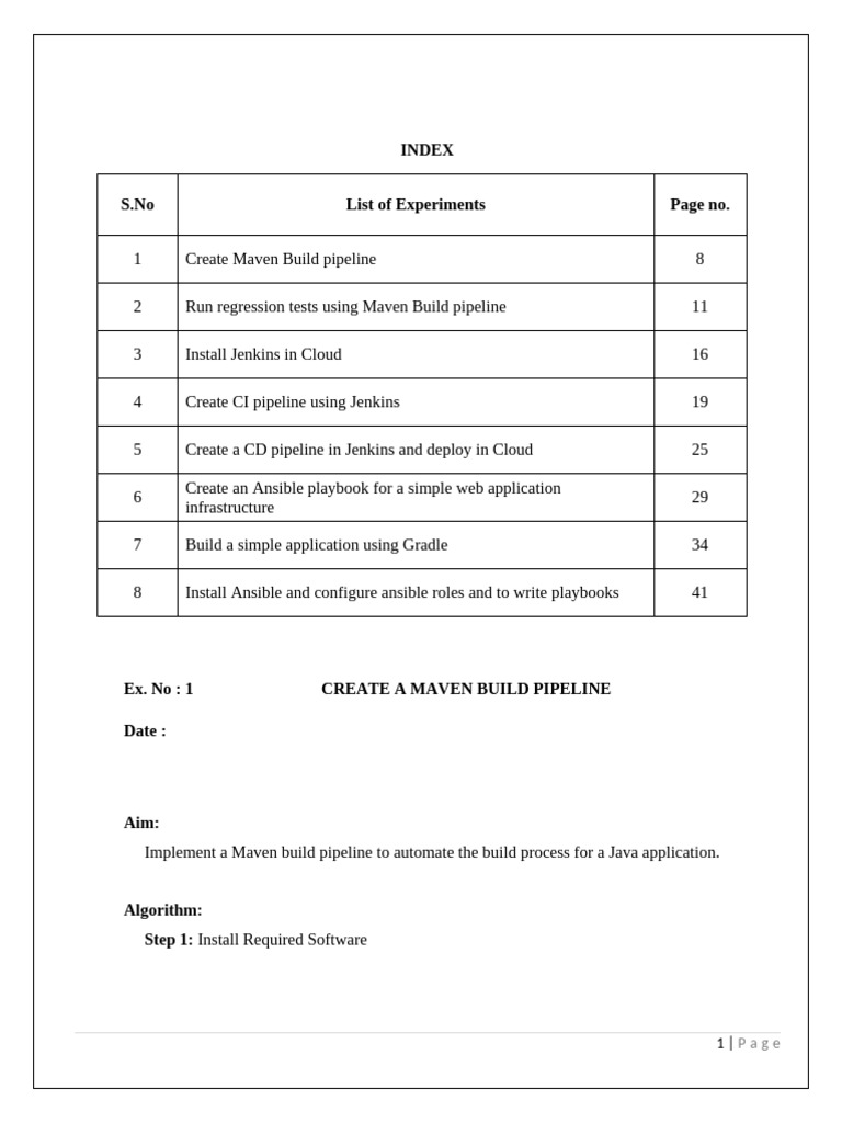 DevOps Lab Manual | PDF | Web Server | Internet & Web
