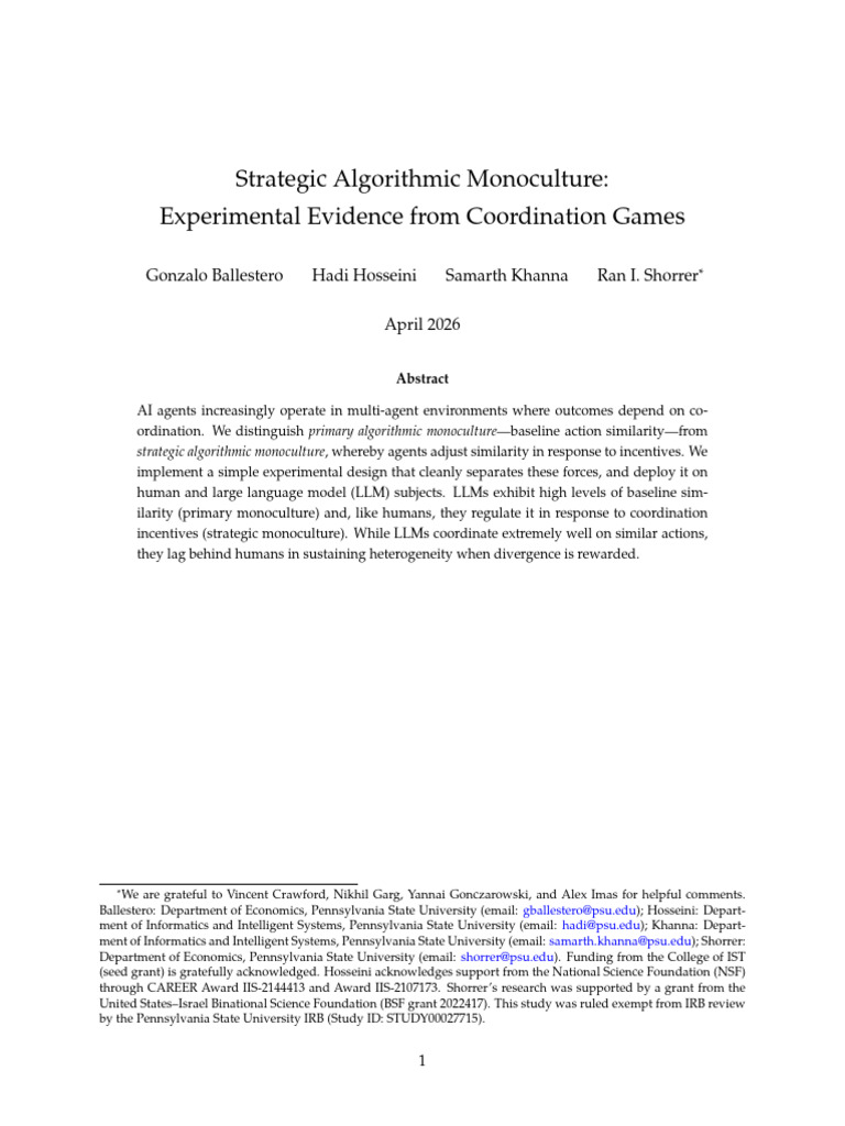 2604.09502v1 | PDF | Game Theory | Artificial Intelligence