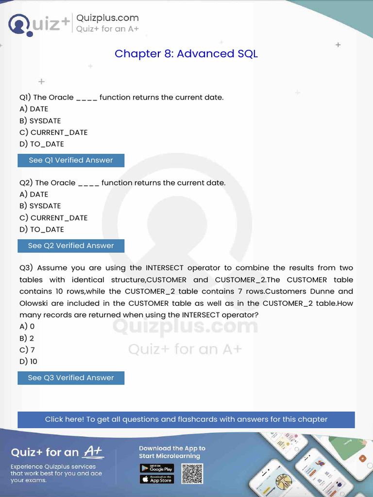 The Oracle Function Returns the Current Date | PDF | Databases ...