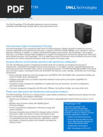 Poweredge t160 Spec Sheet | PDF | Solid State Drive | Computing
