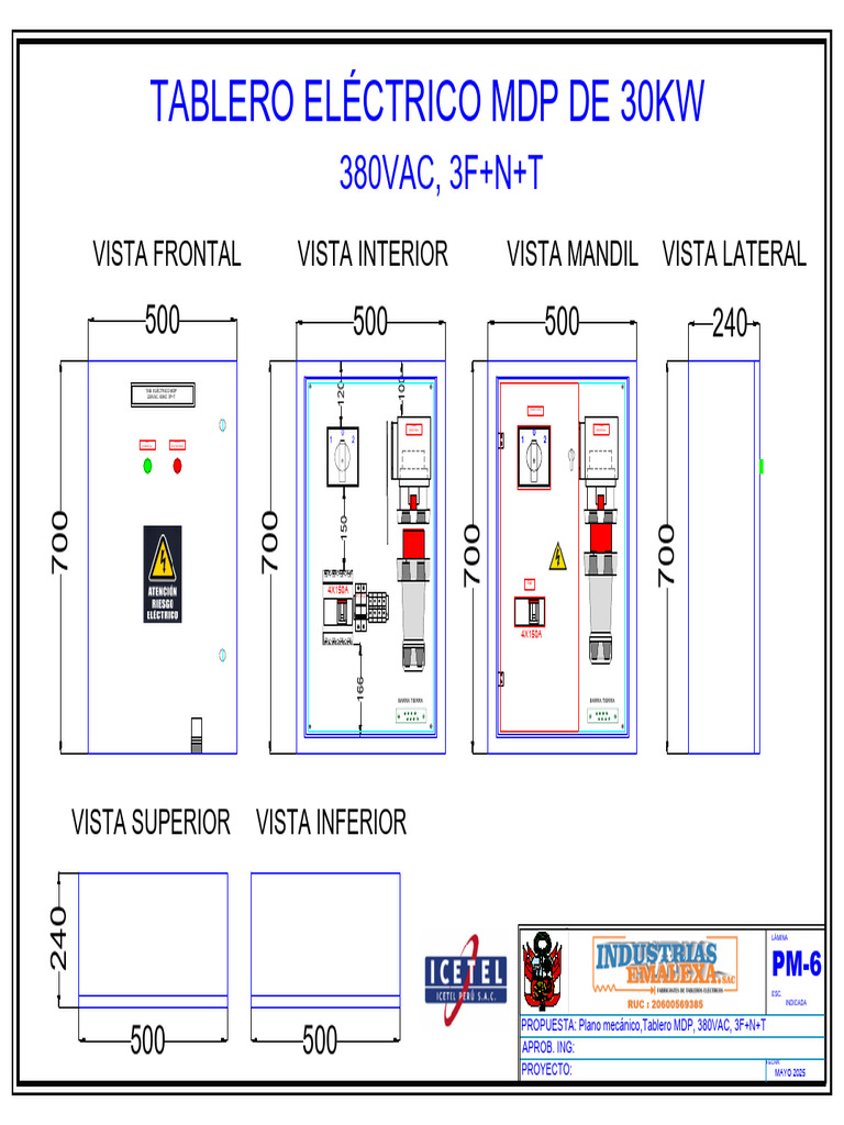 Plano Mecanico_tab Mdp 30kw_380vac | PDF