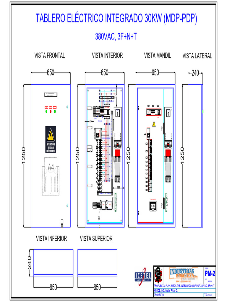 Plano Mecanico_tab Pdp Mixto 30kw_380vac | PDF
