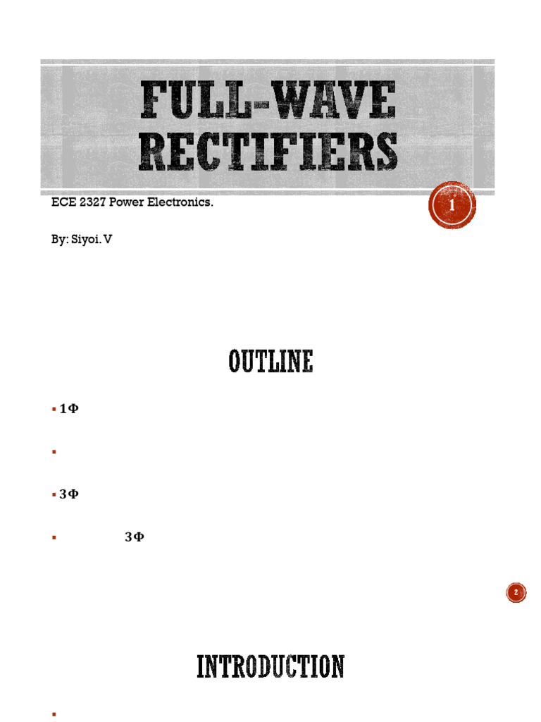 4. Full-Wave Rectifiers | PDF | Rectifier | Amplitude
