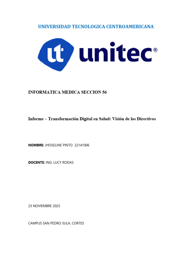 Transformación Digital en Salud_Visión de los Directivos_JhoselinePinto ...