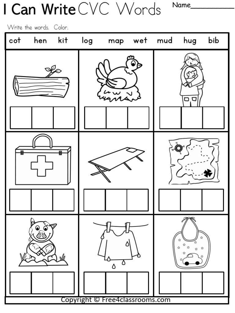 Write CVC Words p5 o1n0qc | PDF