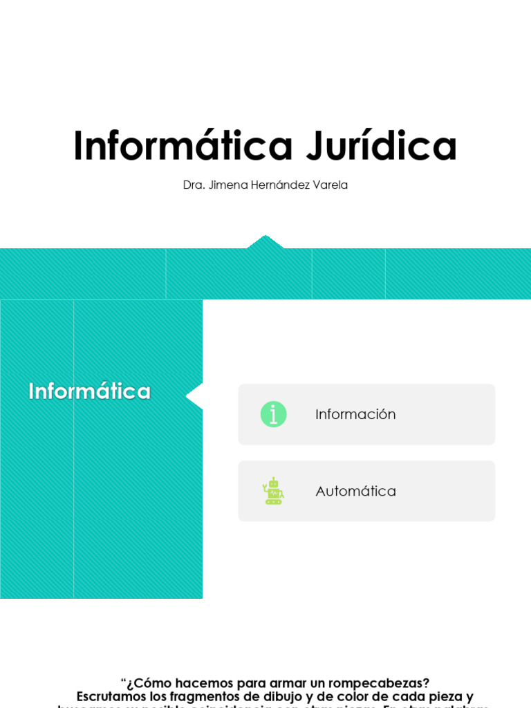 Informática jurídica | PDF
