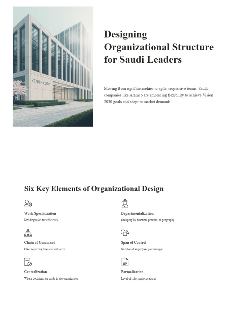 Designing Organizational Structure | PDF | Organizational Structure ...