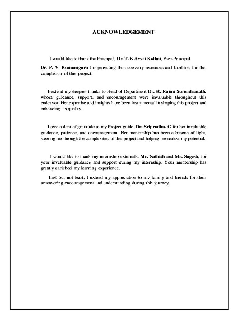 Acknowledgment | PDF