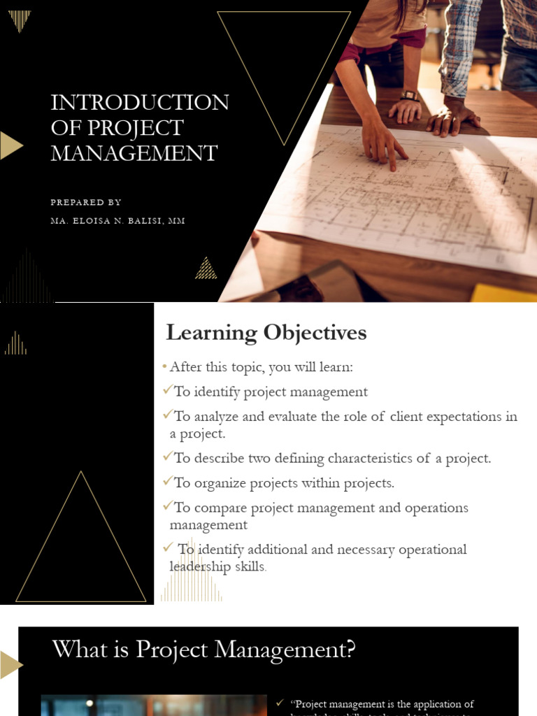 Introduction of Project Management | PDF | Project Management | Procurement