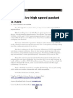 Inexpensive High Speed Packet Is Here