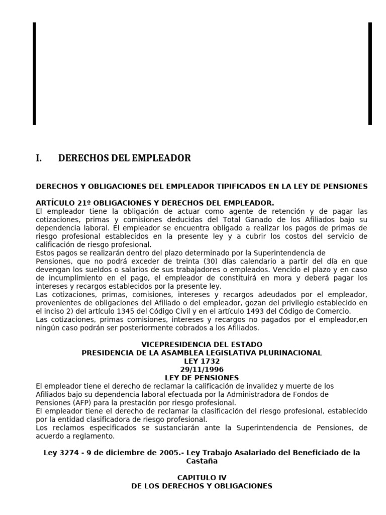 TRABAJO Nº 3 DERECHOS DEL EMPLEADOR | PDF | Derecho laboral | Salario