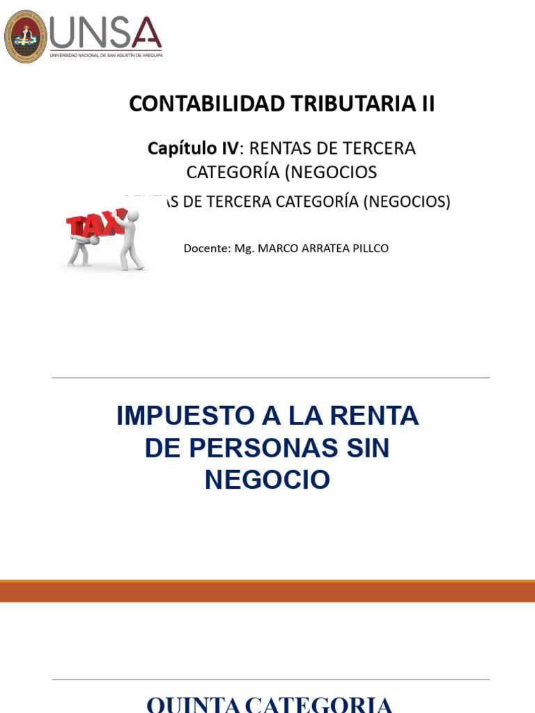 5ta Cat | PDF | Impuesto sobre la renta | Salario