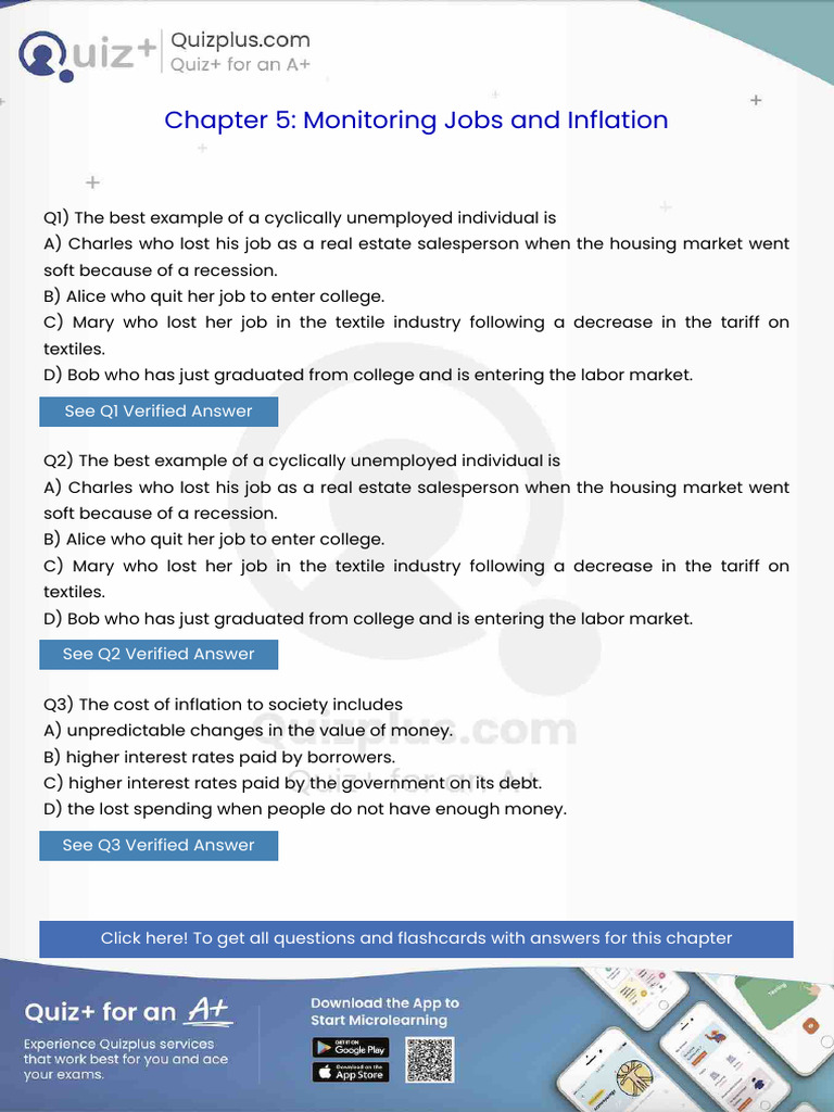 The Best Example of a Cyclically Unemployed Individual Is | PDF ...