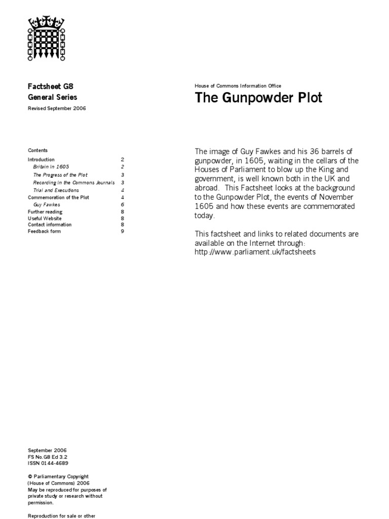 The Gunpowder Treason & Plot PDF
