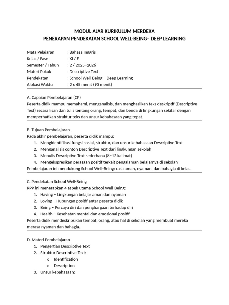 Modul Ajar Kurikulum Merdeka | PDF