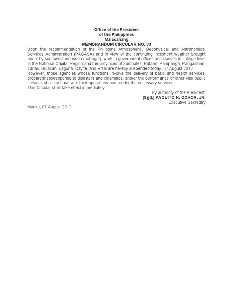 Work Suspension Due to Inclement Weather | PDF